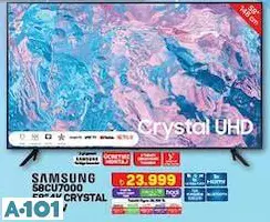 SAMSUNG 58CU7000 58 İNÇ 4K CRYSTAL UHD TV AKILLI TELEVİZYON